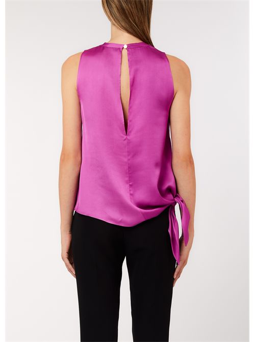 Top asimmetrico in raso Liu Jo LIU JO | CA6253T2571/P9632